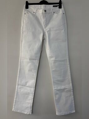 Buffalo David Bitton Misha White Slim Straight Jeans - size 10 x 32